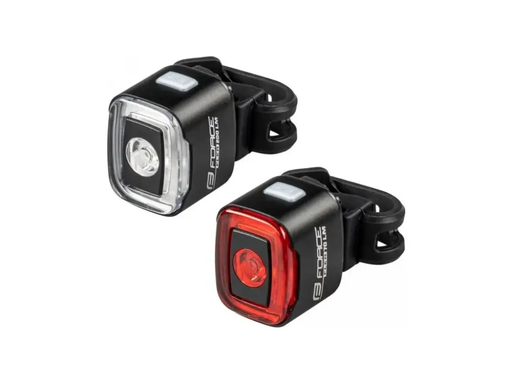 Vysoce Kvalitní Force Flea 200LM USB sada světel přední+zadní