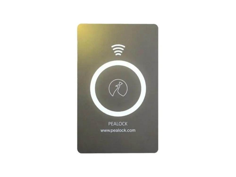 NFC karta PEALOCK, černá Oblíbený