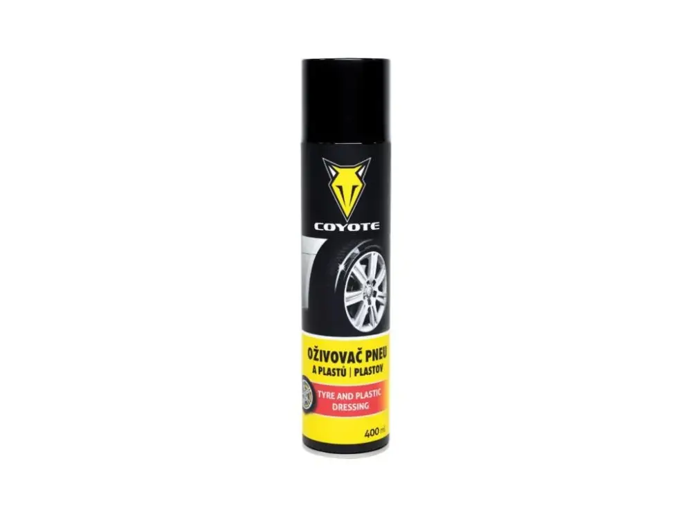 Coyote Profi spray 400ml oživovač pneu a plastů Autentický