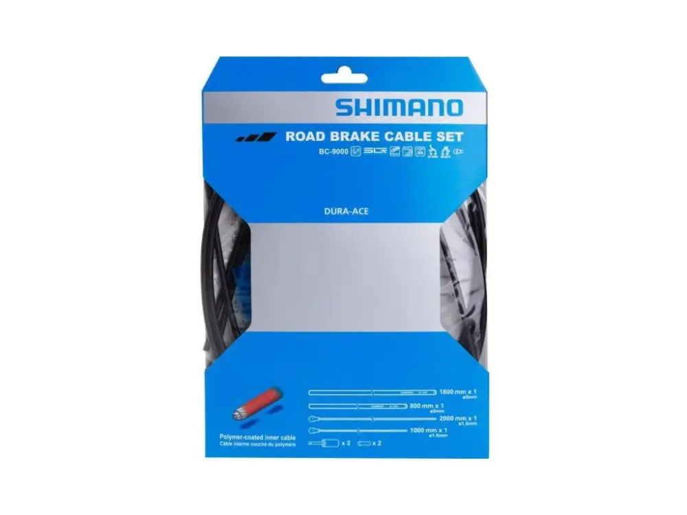 bowdeny + lanka Shimano DuraAce BC-9000 brzdový set polymer Vysoce Kvalitní