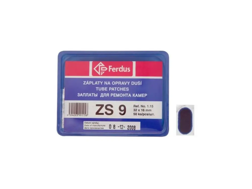 Ferdus záplaty ZS9 32x16mm - 50ks Výprodej