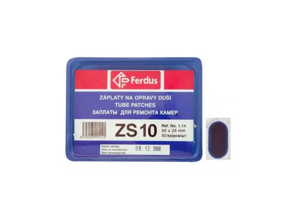 Ferdus záplaty ZS10 50x25mm - 50ks Zlevněný