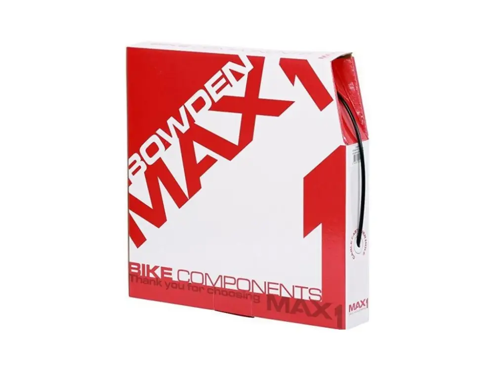 bowden MAX1 brzdový 5mm černý, box 30m Časově Omezené