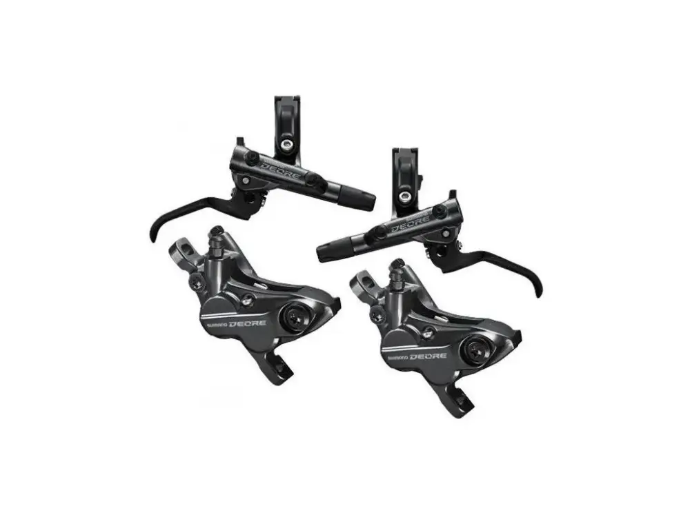 Nová Kolekce brzdy Shimano Deore BL-M6100/BR-M6120 4-pístek, sada 95/180cm