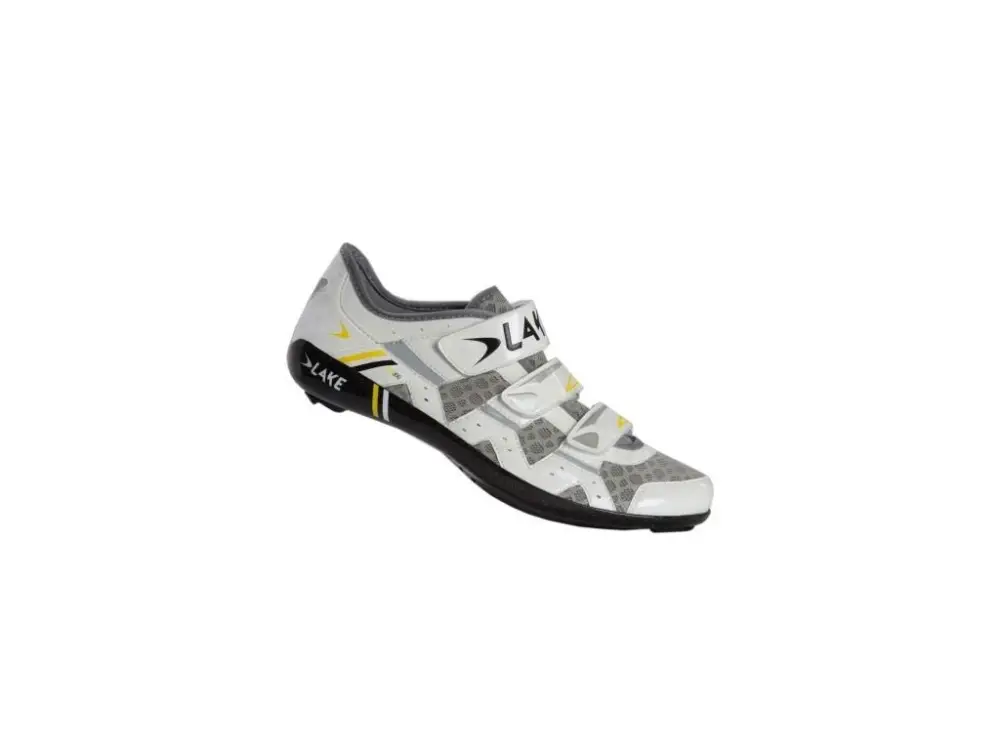 Dámské silniční karbonové tretry LAKE CX300-W white/yellow Značkový