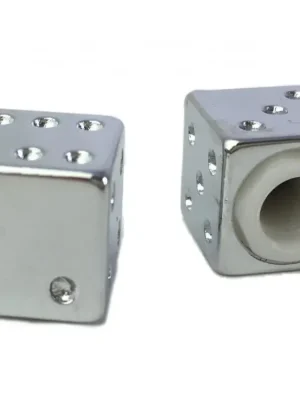 Výprodej Čepička ventilku CC. / Kostky stříbrné
