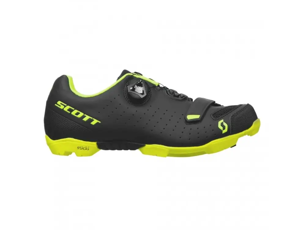 Finální Výprodej Pánské tretry Scott MTB Comp Boa matt black/sulphur yellow