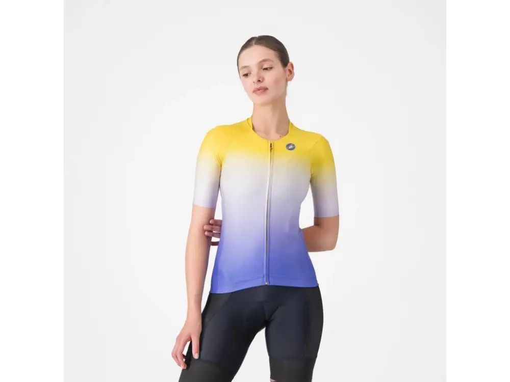 Kup Teď Dámský dres Castelli UPF W mango mojito/ultraviolet