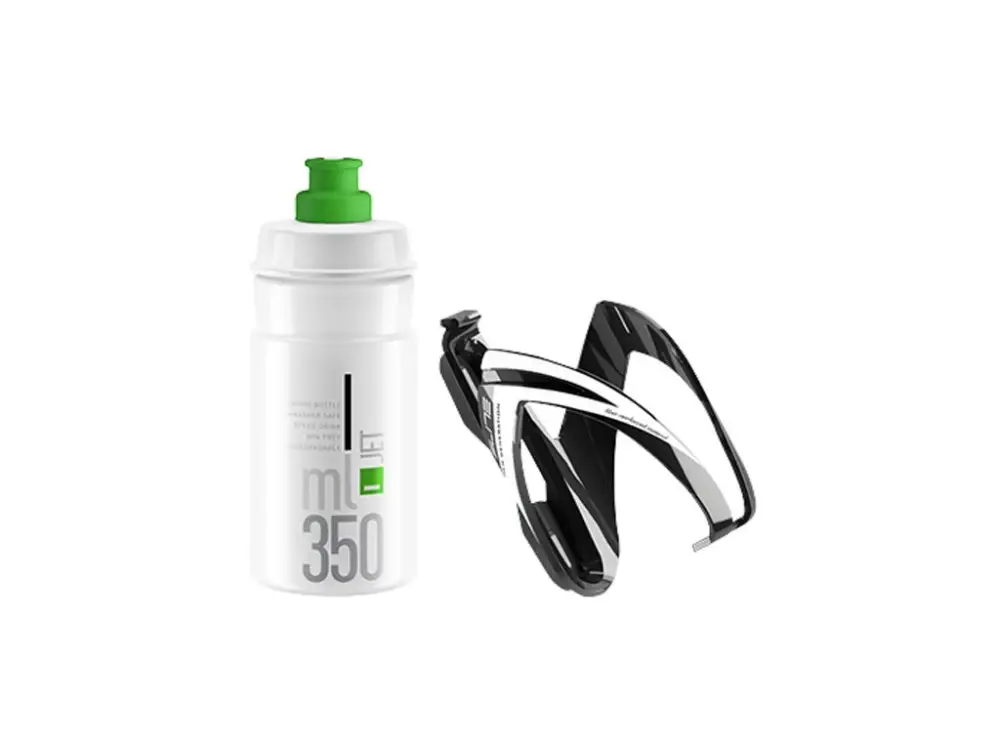 Elite Kit Ceo dětský košík + láhev 350 ml (čirá/zelená) Autentický