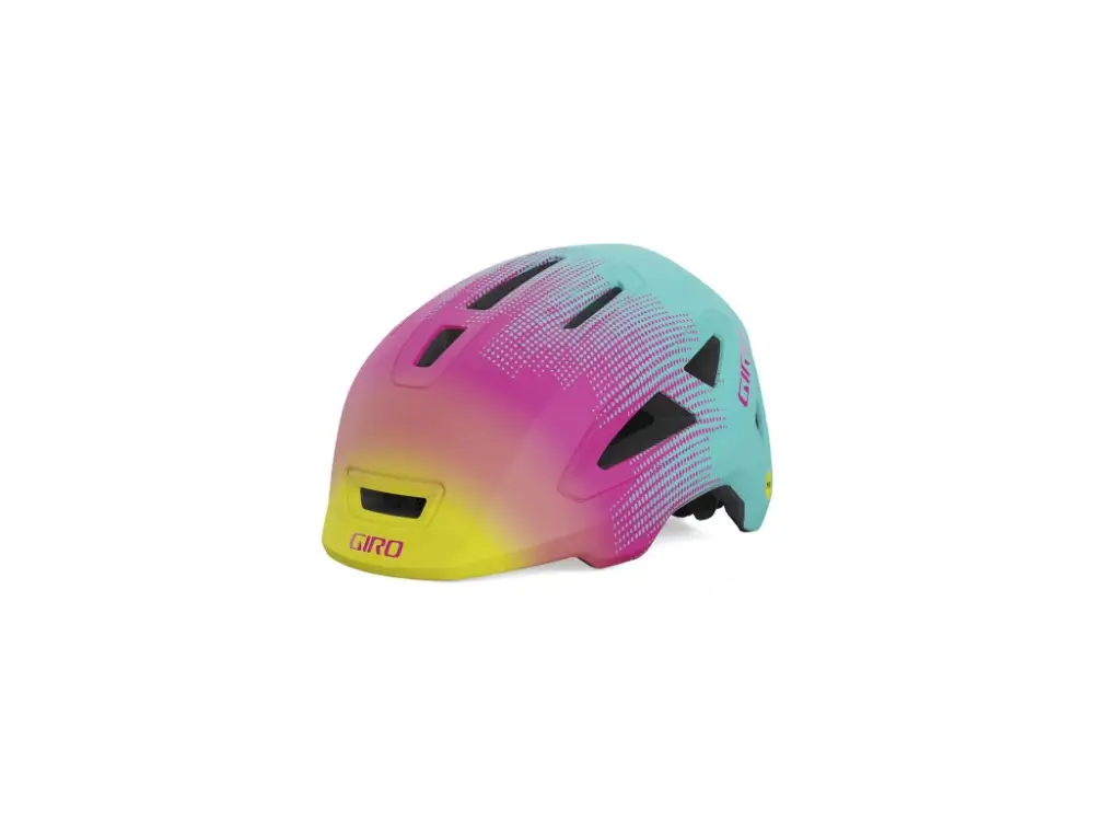 Hit Sezóny GIRO Scamp II MIPS dětská helma (Mat Teal/Pink Towers)