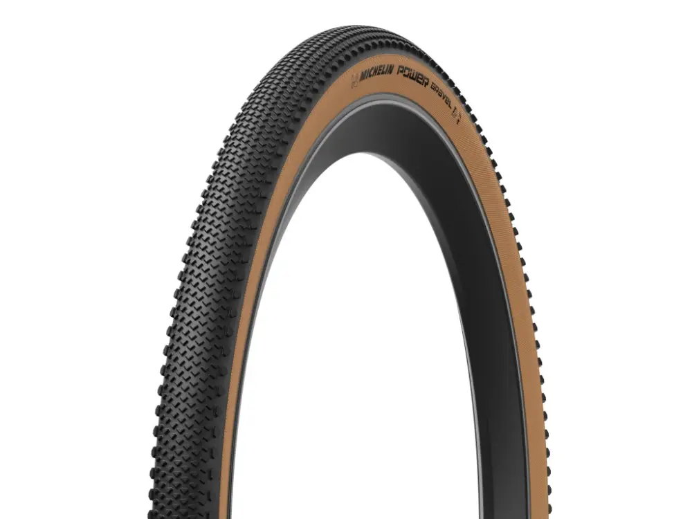 Sleva Michelin plášť Power Gravel V2 (bezduš) 700x57c (hnědý bok) GUM-X