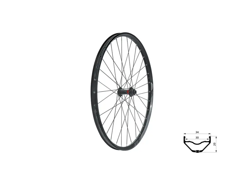 KLS zapletené kolo přední 28/29" VALOR disc (šířka 30 mm) Sleva