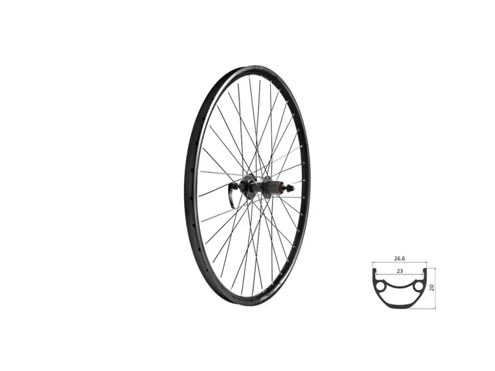 Akce KLS zapletené kolo zadní 27,5" DRAFT disc (šířka 23 mm)