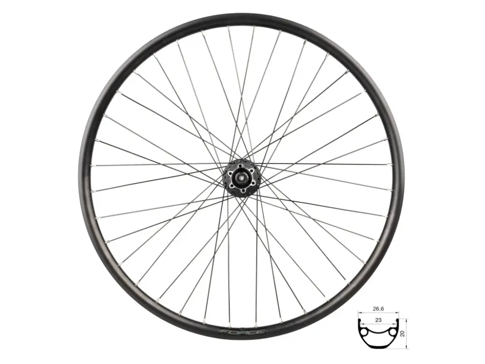 FORCE zapletené kolo přední 27,5" XC DISC 584x23 náboj Shimano Vrácení Zdarma