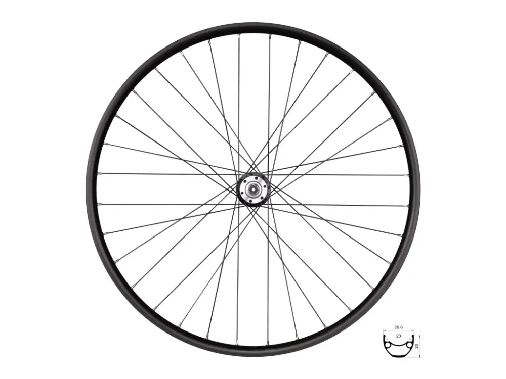 Bezpečná Platba FORCE zapletené kolo přední 28"/29" XC DISC 622x23 náboj FORCE