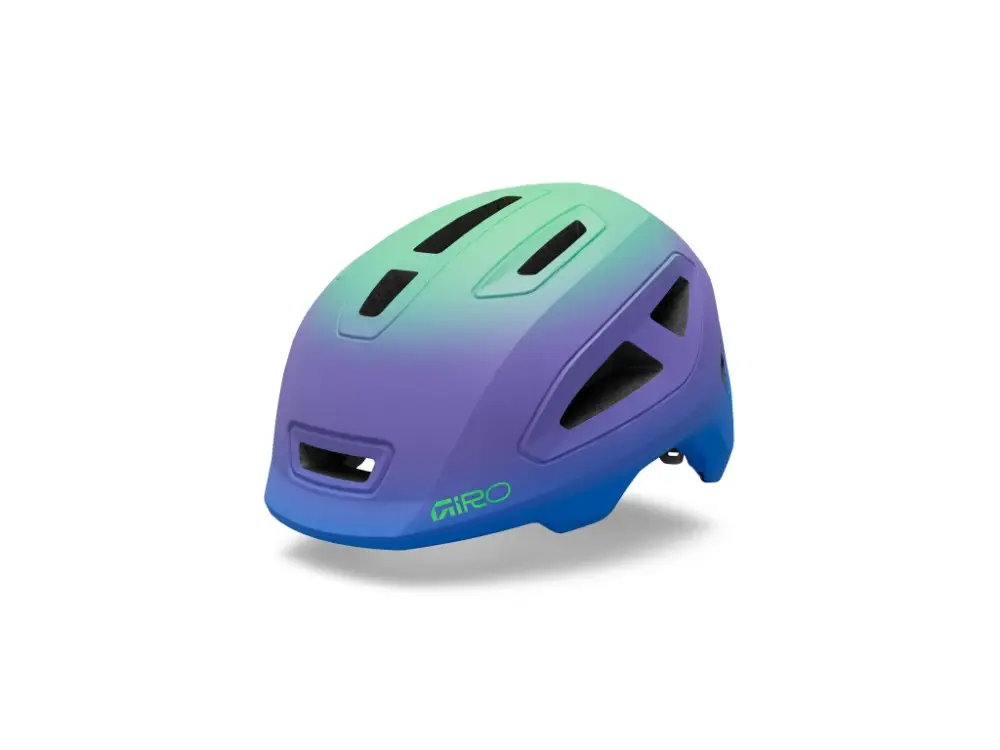 Giro helma Scamp II (Mat Blue Jewel/Vivid Green Fade) Akce