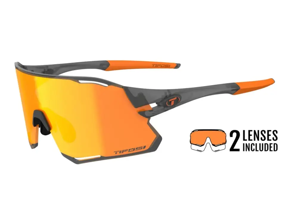 Jen Po Omezenou Doba TIFOSI brýle Rail Race Satin Vapor (Clarion Orange/Clear)