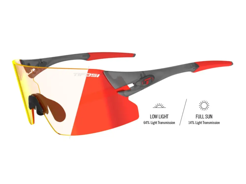 TIFOSI brýle Rail XC Satin Vapor (Clarion Red Fototec) Ověřený