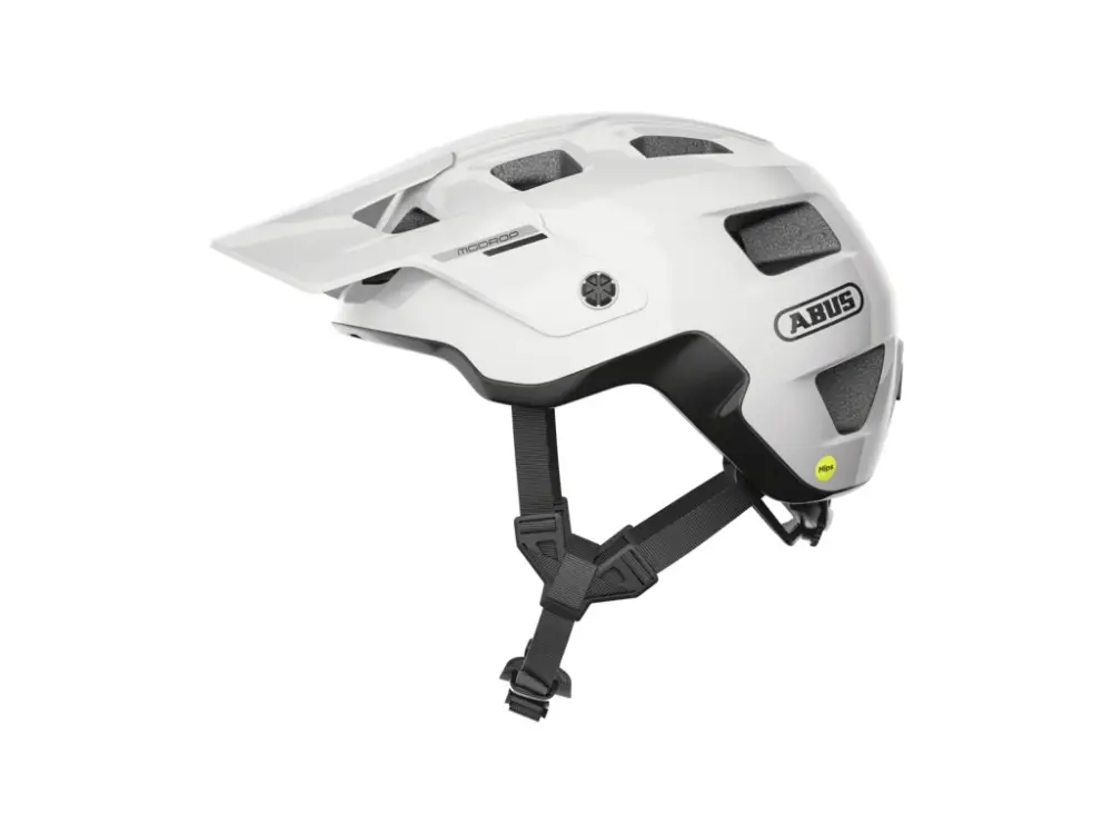 Abus helma MODROP MIPS (shiny white) Akční Cena