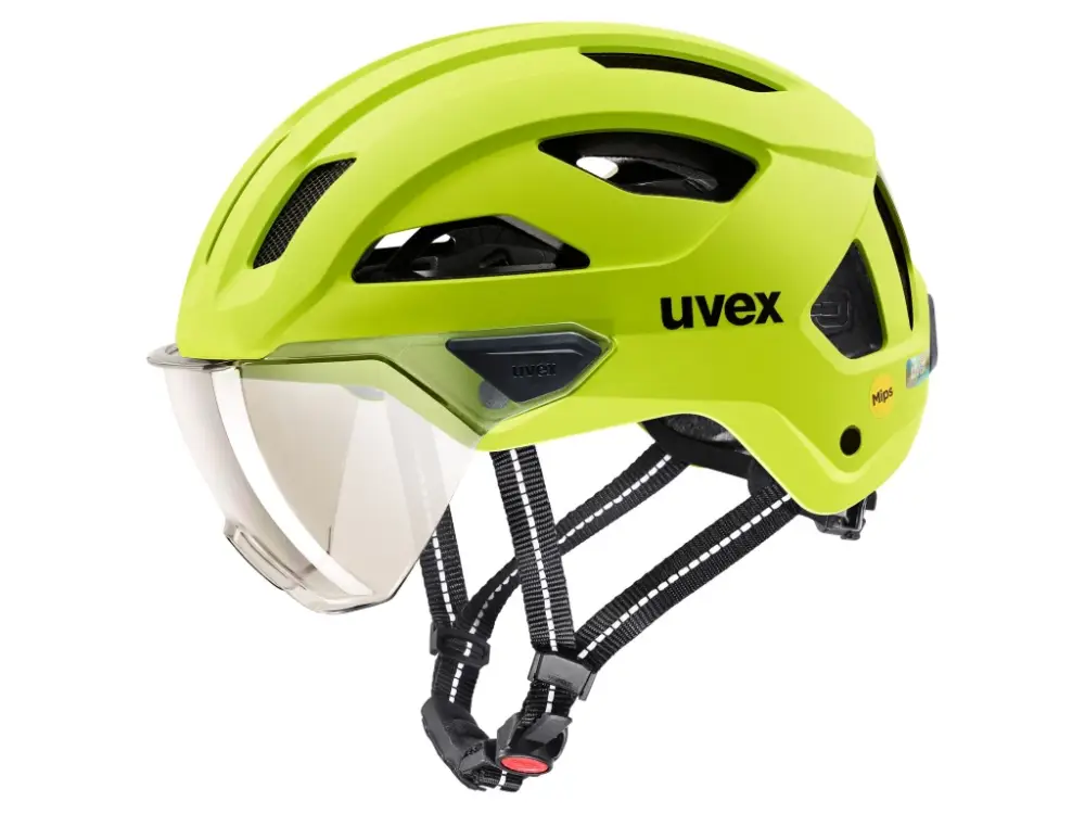 Uvex helma Stride visor MIPS (lime matt) Speciální Cena