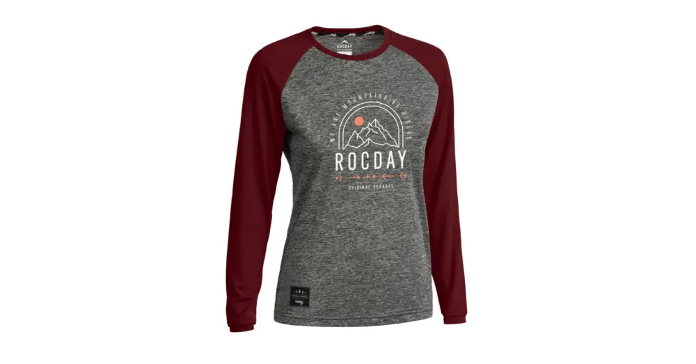 Dámský dres s dlouhým rukávem ROCDAY Camber Melange/Burgundy Doprava Zdarma