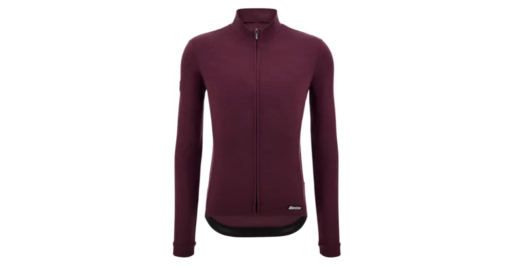 Ověřený Dres s dlouhým rukávem SANTINI Impetus Zip Red