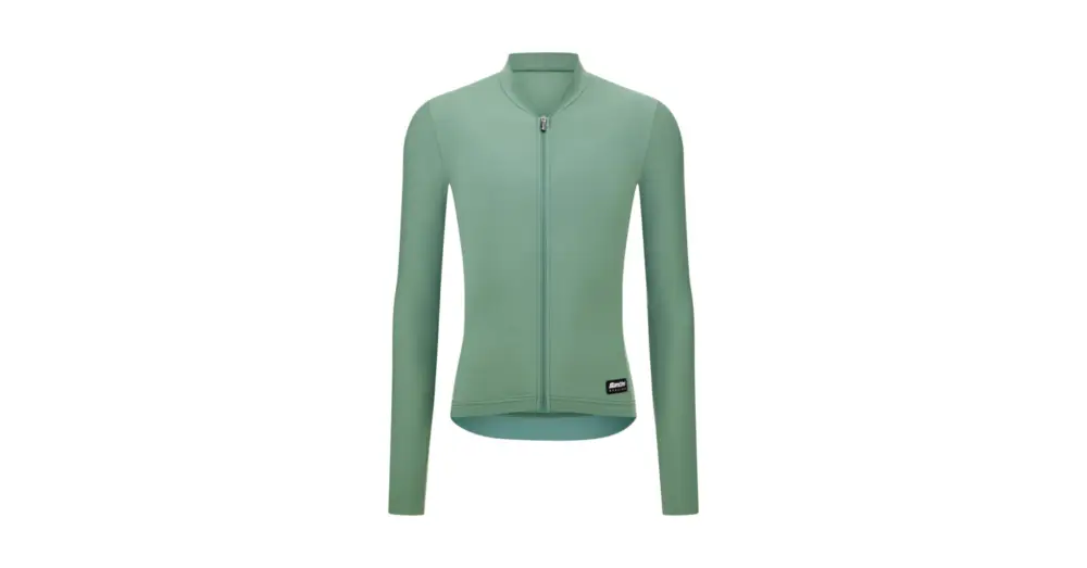 Vrácení Zdarma Unisex letní dres s dlouhým rukávem SANTINI RTR Light Green