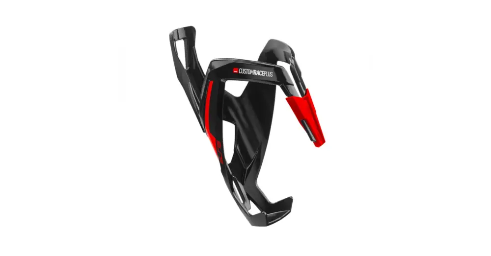 Ověřený Košík na láhev ELITE Custom Race Plus Glossy Black/Red