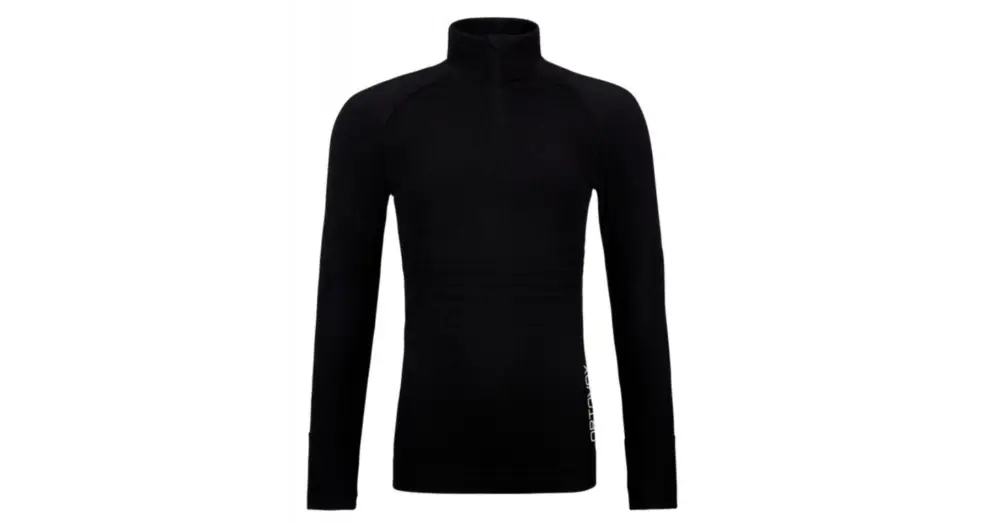 Hit Sezóny Dámské triko s dlouhým rukávem ORTOVOX 230 Competition Zip Neck Black Raven