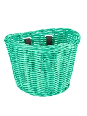 Přímo Od Výrobce Přední koš ELECTRA ratanový malý - Mint Green