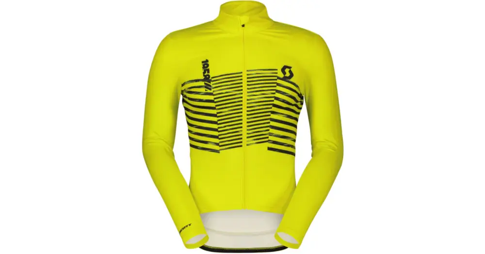 Dres s dlouhým rukávem SCOTT RC Team Warm Graphics LS Sulphur Yellow Akční Nabídka