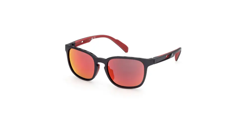 Rychlé Dodání Sluneční brýle ADIDAS Sport SP0033 Matte Black/Roviex Mirror