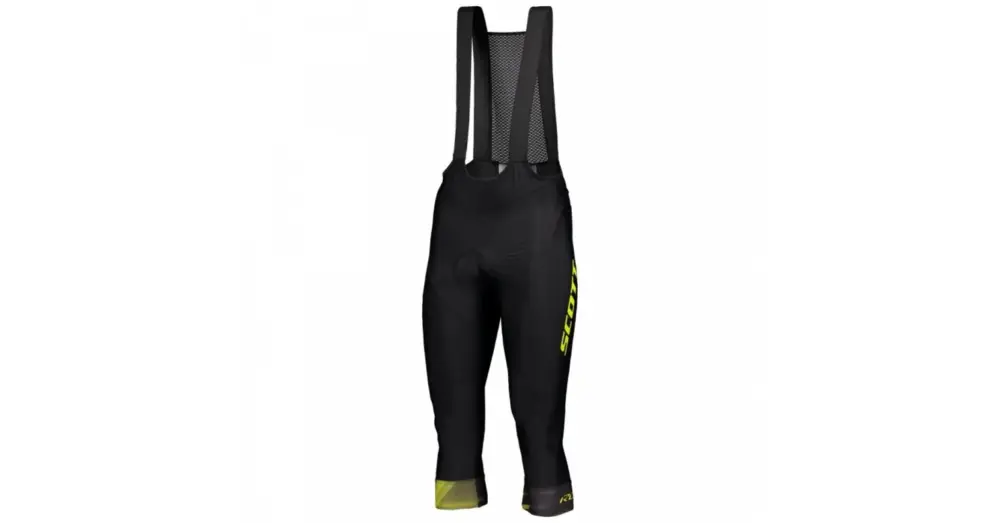 Finální Výprodej Kalhoty se šlemi SCOTT Knickers M's RC Pro +++ Black/Sulphur Yellow - XXL