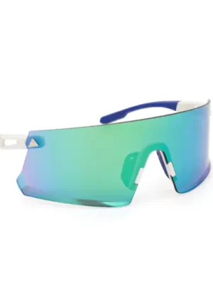 Sezónní Sleva Sluneční brýle ADIDAS Dunamis Matte White/Green Mirror