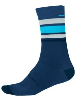 Zimní ponožky ENDURA Baabaa Merino Stripe Blueberry Poslední Šance
