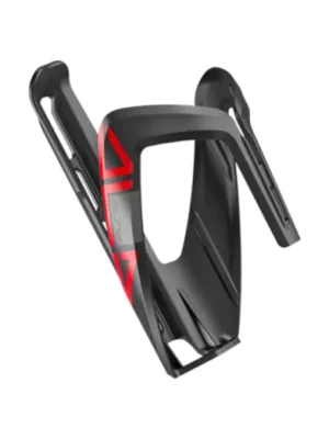 Košík na láhev ELITE Ala Matt Black/Red Levný