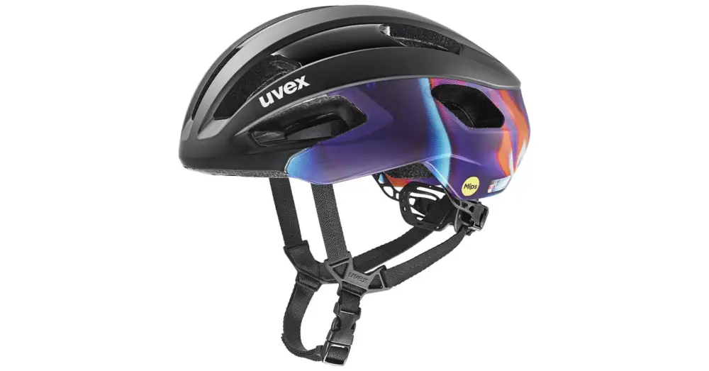 Výprodej Helma UVEX Rise PRO MIPS Black-Galaxy Matt