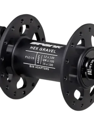 Top Prodej Přední náboj SPANK HEX Gravel F12/15 Black