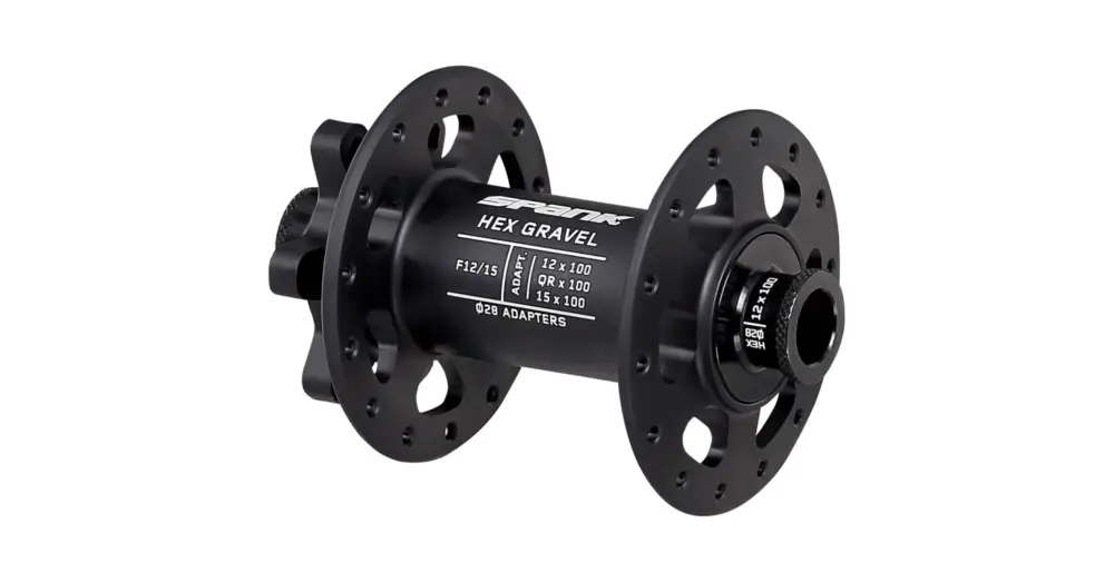 Top Prodej Přední náboj SPANK HEX Gravel F12/15 Black