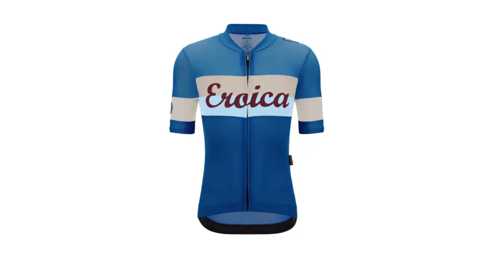 Cenová Bomba Dres SANTINI Eroica Quiete Light Blue