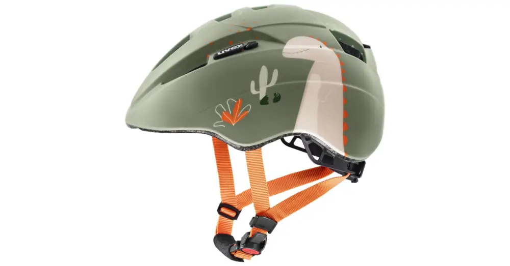 Akční Cena Dětská helma UVEX Kid 2 Cc Sage Green Dino Matt