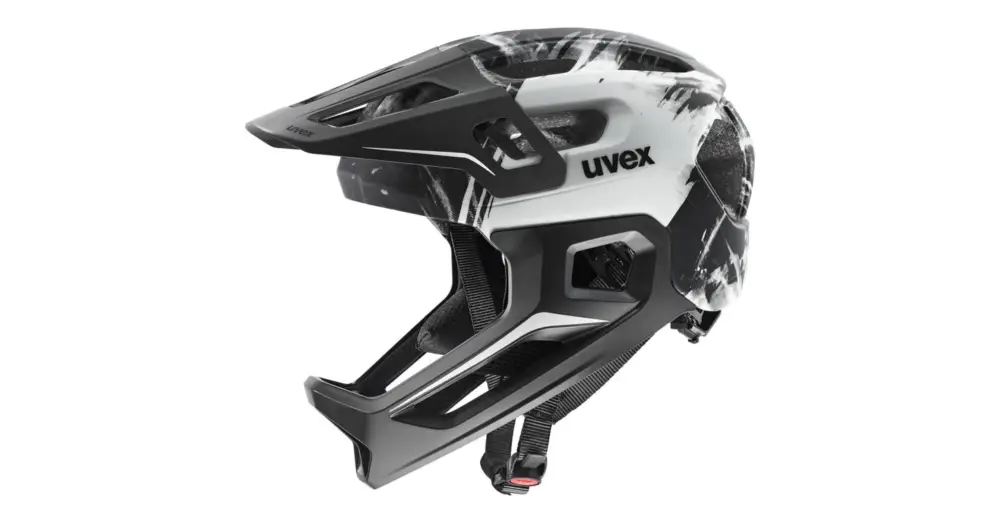 Nakupujte Hned Dětská helma UVEX React Jr Fullface Black-White Matt