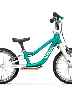 Odrážedlo WOOM GO 1 Plus Metallic Turquoise Finální Výprodej