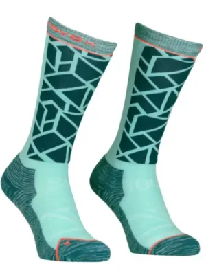 Dámské ponožky ORTOVOX Ski Tour Compression Long Dark Pacific Koupit Online