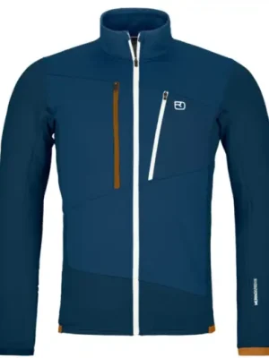 Pouze Dnes Bunda ORTOVOX Fleece Grid Deep Ocean