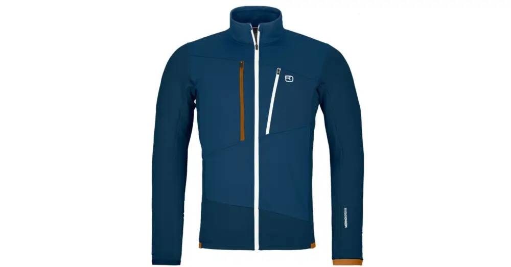 Pouze Dnes Bunda ORTOVOX Fleece Grid Deep Ocean