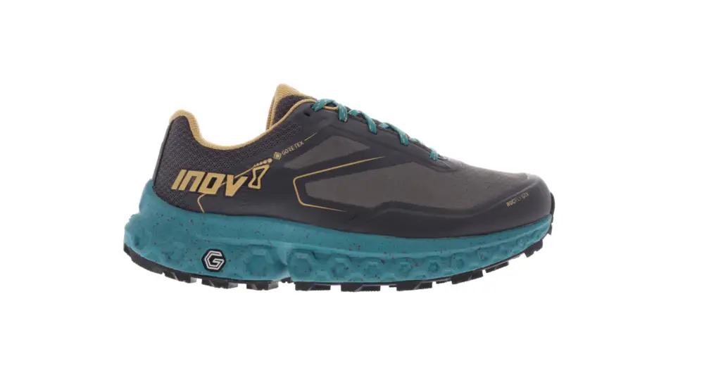 Levný Dámské turistické boty INOV-8 Rocfly G 350 Gtx W (S) Slate/Teal/Sand