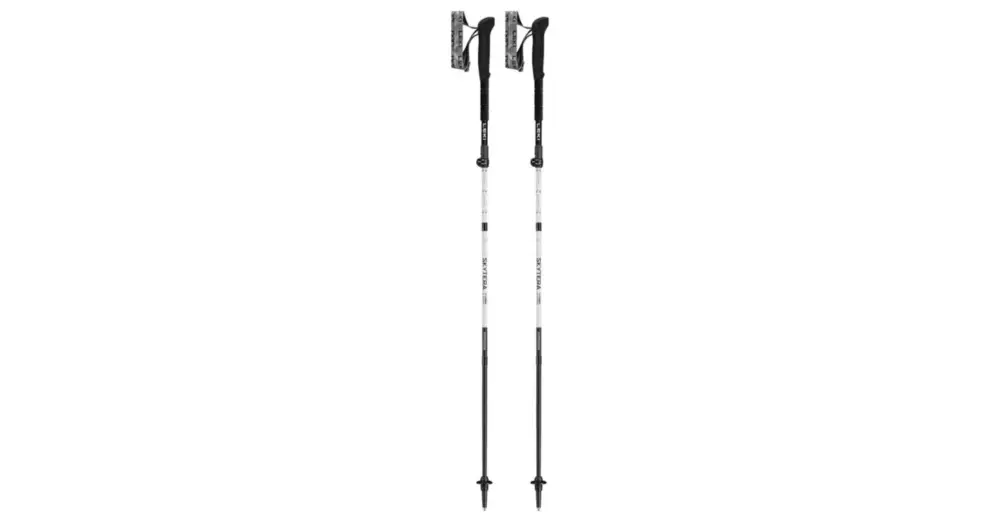 Trekingové hole LEKI Skytera FX Carbon, White-Black-Orange 110-130 cm Novinka