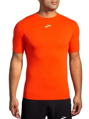 Triko BROOKS High Point Short Sleeve Red Časově Omezené