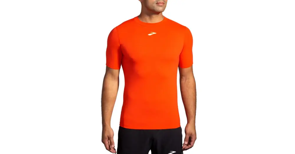 Triko BROOKS High Point Short Sleeve Red Časově Omezené